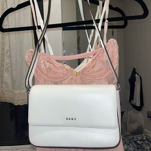 DKNY Y2K white vintage shoulder bag